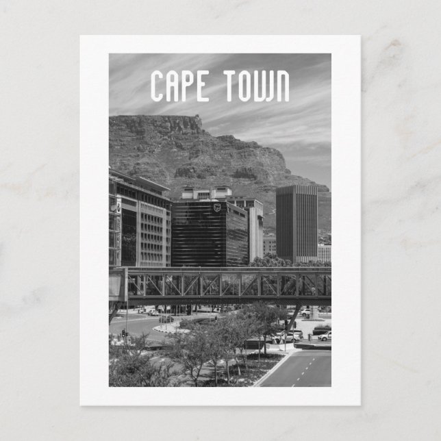 Cape Town Cityscape Architecture South Afrika Vykort (Framsida)