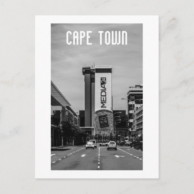 Cape Town Cityscape Architecture South Afrika Vykort (Framsida)