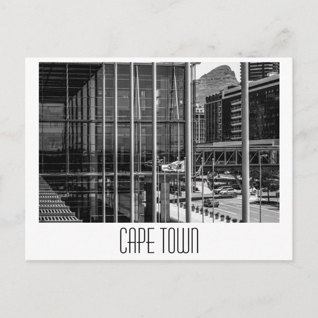 Cape Town Cityscape Architecture South Afrika Vykort (Framsida)