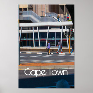 Cape Town Cityscape City View ZA South Afrika Poster