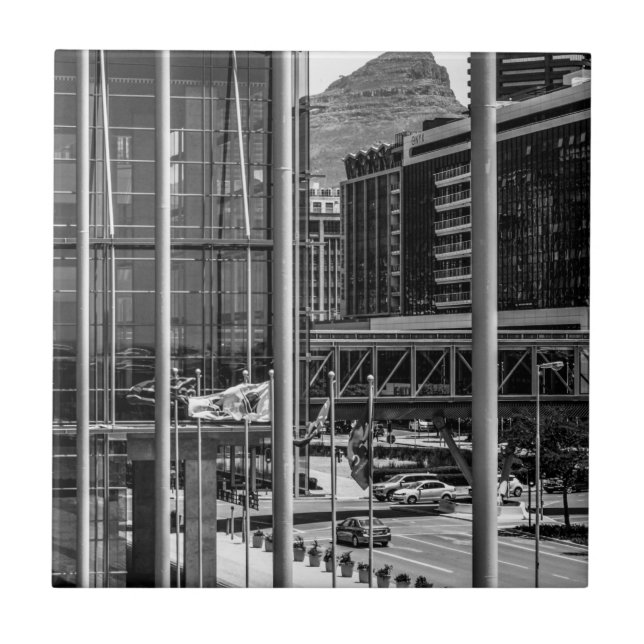 Cape Town Cityscape Lejon's Head South Afrika Kakelplatta (Framsidan)