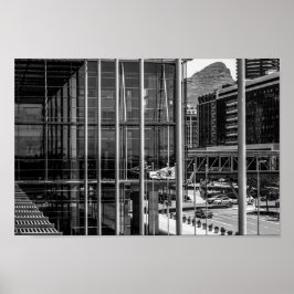 Cape Town Cityscape Lejon's Head South Afrika Poster