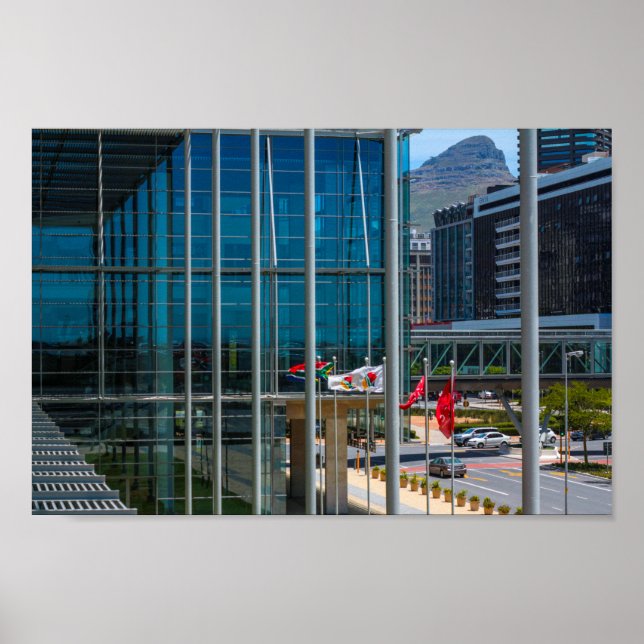 Cape Town Cityscape Lejon's Head South Afrika Poster (Framsidan)