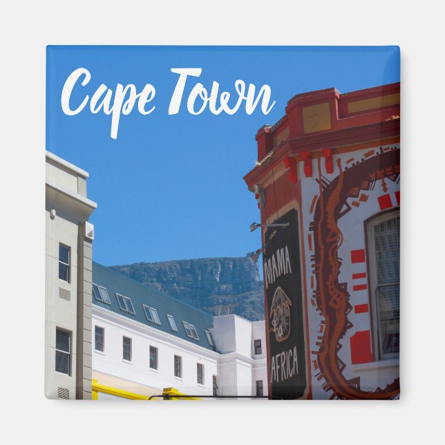 Cape Town Cityscape Long Street South Afrika Magnet (Framsidan)