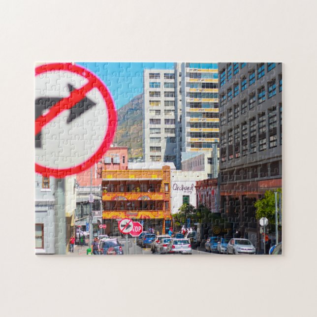 Cape Town Cityscape Long Street South Afrika Pussel (Horisontell)