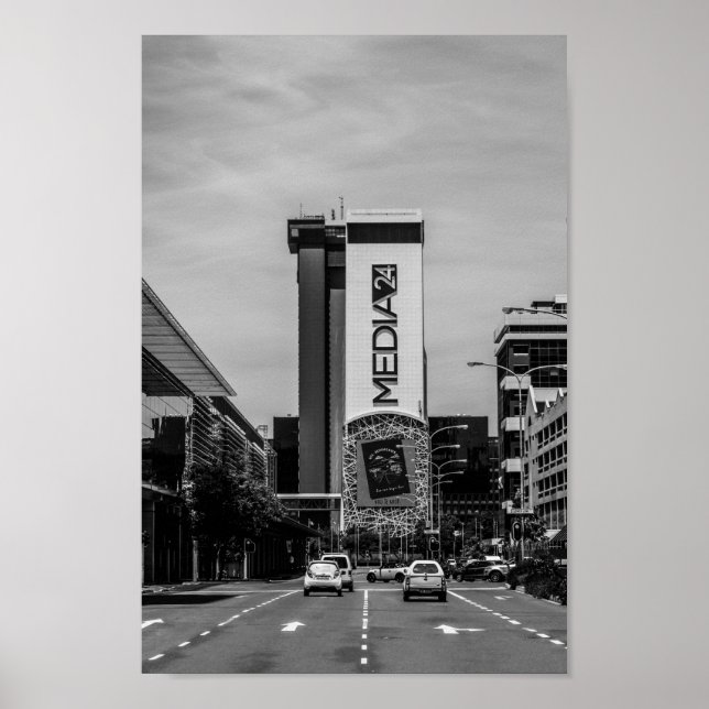 Cape Town Cityscape Street South Afrika Poster (Framsidan)