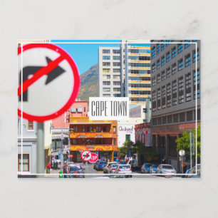 Cape Town Cityscape Street South Afrika Vykort
