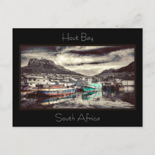 Cape Town Hout Bay South Afrika Harbour Vykort