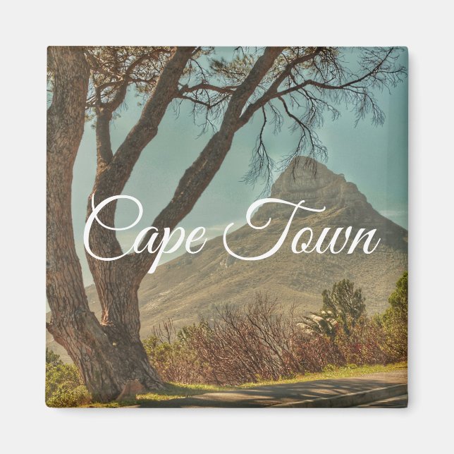 Cape Town Lejon's Head Ligcape South Afrika Magnet (Framsidan)