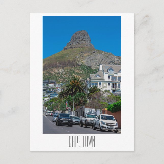 Cape Town Lejon's Head South Afrika City Vykort (Framsida)