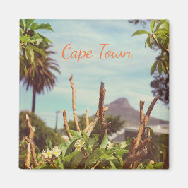 Cape Town Lion's Head Frangipani Magnet