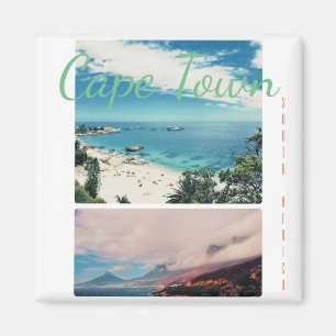 Cape Town Lion's Head Strand Collage Magnet