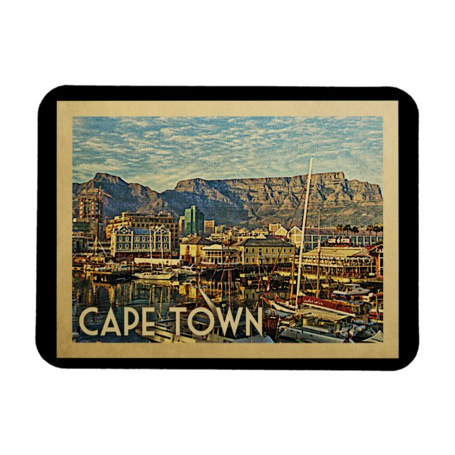 Cape Town Magnet South Afrika Vintage resor (Horisontell)