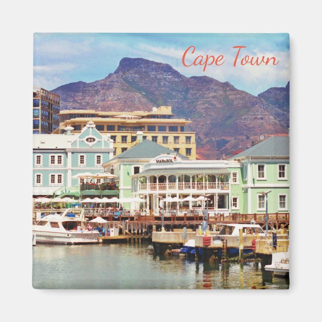 Cape Town Marina Harbor View Magnet (Framsidan)
