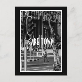 Cape Town Monochrome Cityscape Street Lifestyle Vykort