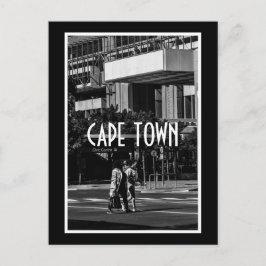 Cape Town Monochrome Cityscape Street Lifestyle Vykort