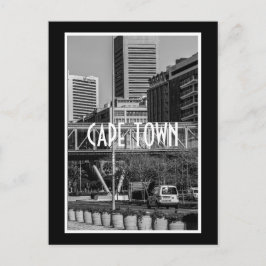 Cape Town Monochrome Cityscape Street Lifestyle Vykort