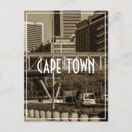Cape Town Monochrome Cityscape Street Lifestyle Vykort