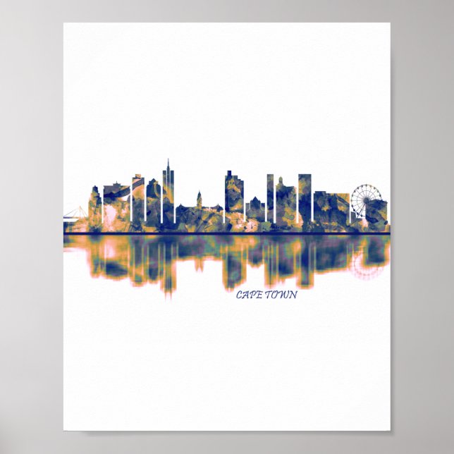 Cape Town Skyline Poster (Framsidan)