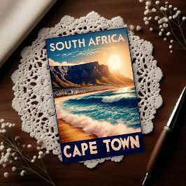 Cape Town - South Africa Vintage Travel Vykort