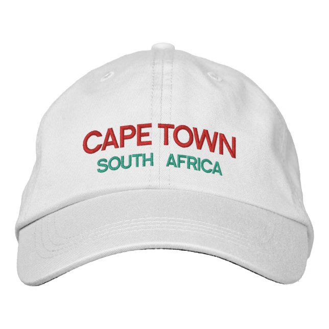Cape Town South Afrika Anpassningsbar Hat Broderad Keps (Framsida)