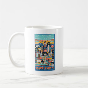 Cape Town South Afrika Art Deco Kaffemugg