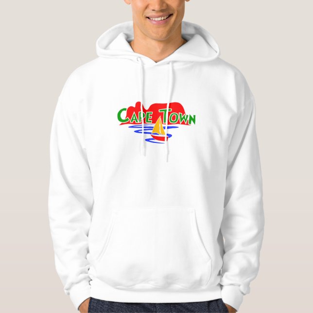 Cape Town South Afrika Bord Mountain Manar Hoodie (Framsida)