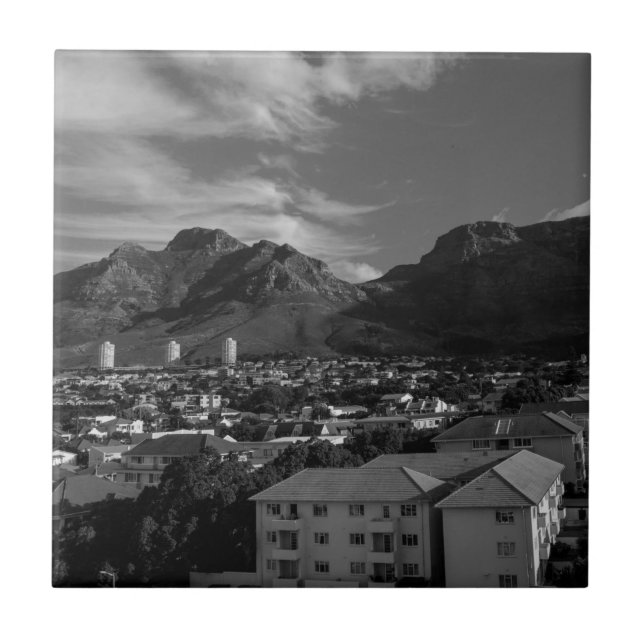 Cape Town South Afrika Djävulen Peak View Kakelplatta (Framsidan)