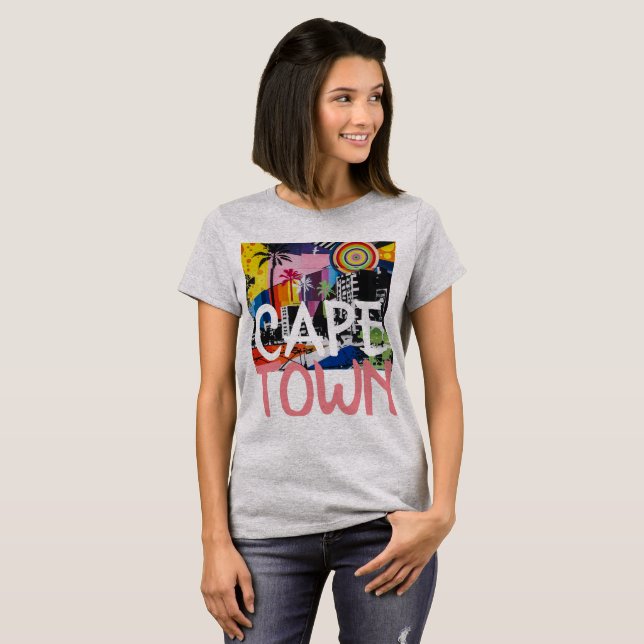 Cape Town South Afrika Graffiti Mural shirt, 2 Tröja (Hel framsida)