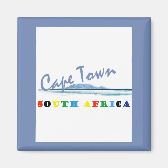 Cape Town South Afrika Magnet (Framsidan)