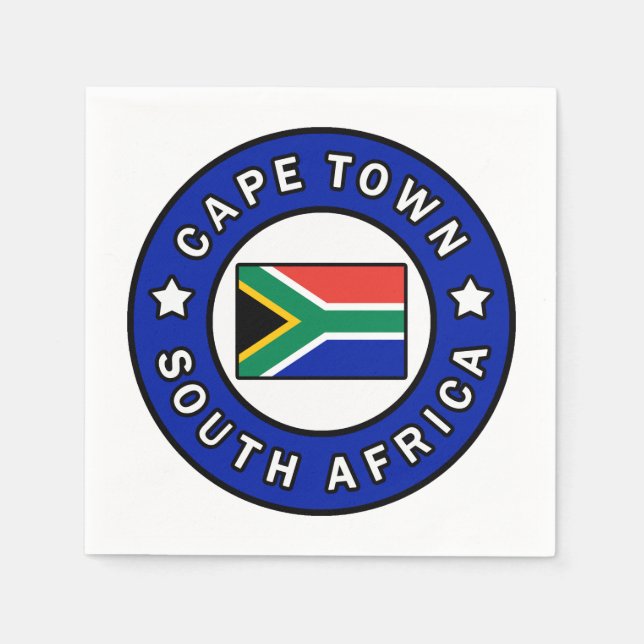 Cape Town South Afrika Pappersservett (Framsidan)