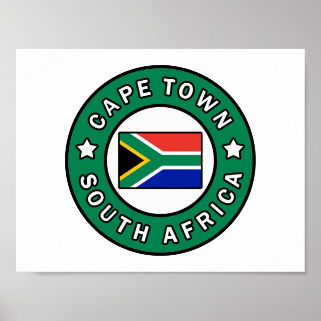 Cape Town South Afrika Poster (Framsidan)