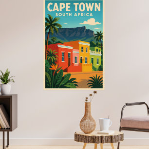 Cape Town, South Afrika-reseaffisch, Poster