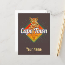 Cape Town South Afrika Retro Leopard Vintage