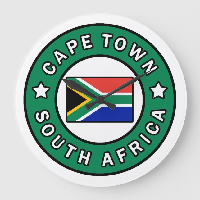 Cape Town South Afrika Stor Klocka (Framsida)