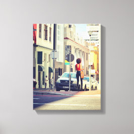 Cape Town South Afrika Street View Cityscape Canvastryck