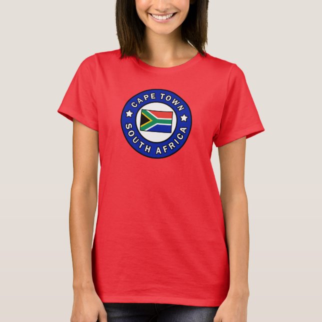 Cape Town South Afrika T Shirt (Framsida)
