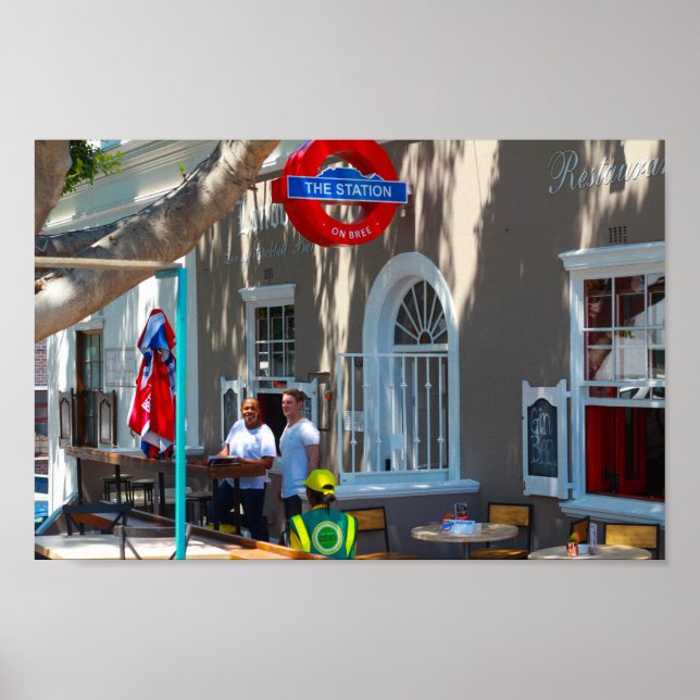 Cape Town stadsbildsarkitektur stad Sydafrika Poster (Framsidan)