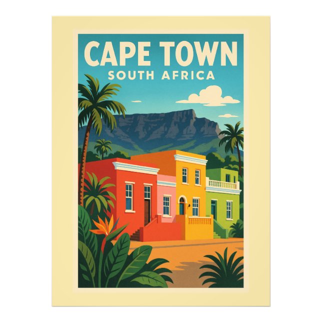 Cape Town, Sydafrika Fototryck (Framsidan)