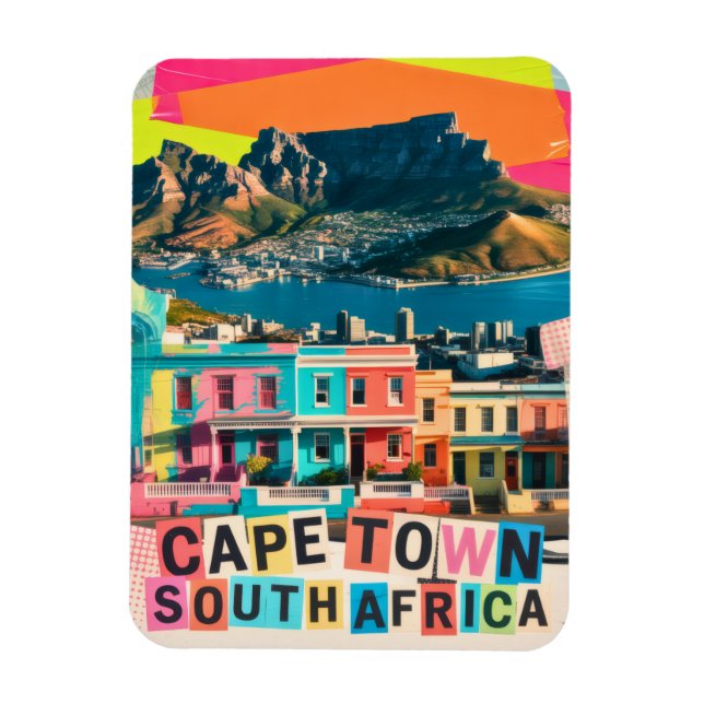 Cape Town Sydafrika Resa Bo-Kaap Landskap Magnet (Vertikal)