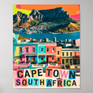 Cape Town Sydafrika Resa Bo-Kaap Landskap Poster