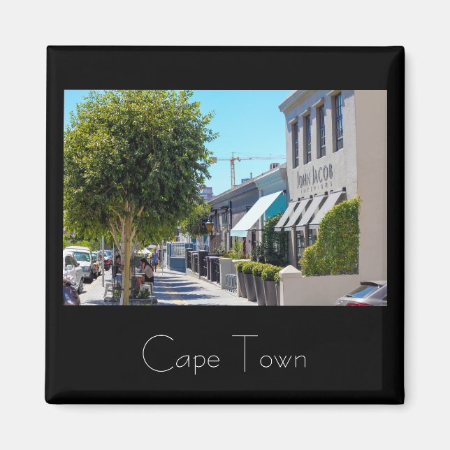 Cape Town Sydafrika stadsbild gatumagnet Magnet (Framsidan)