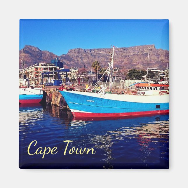 Cape Town Table Mountain Marina Kollider Magnet (Framsidan)