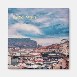 Cape Town Table Mountain ZA Landskapsmagnet Magnet