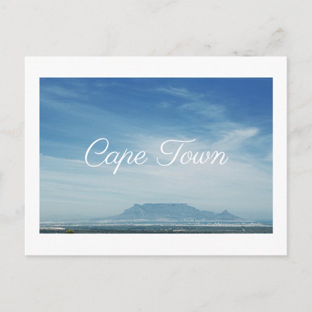 Cape Town Table Mountain ZA Sydafrika Vykort (Framsida)