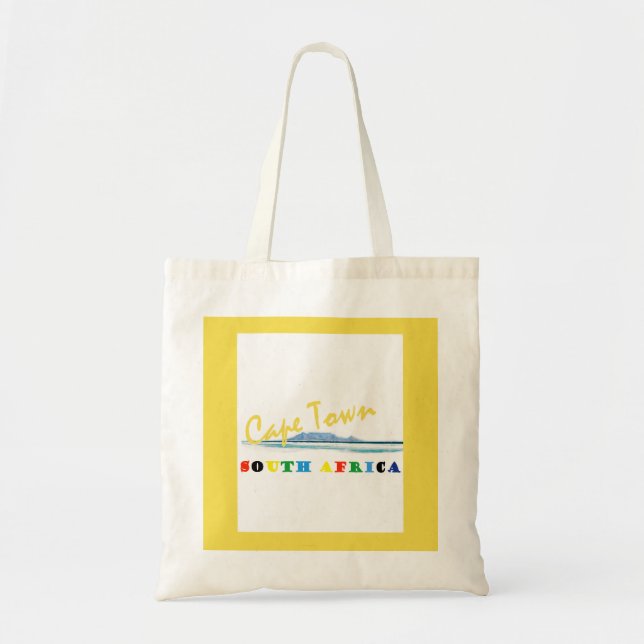 Cape Town Tote Bag Tygkasse (Framsidan)