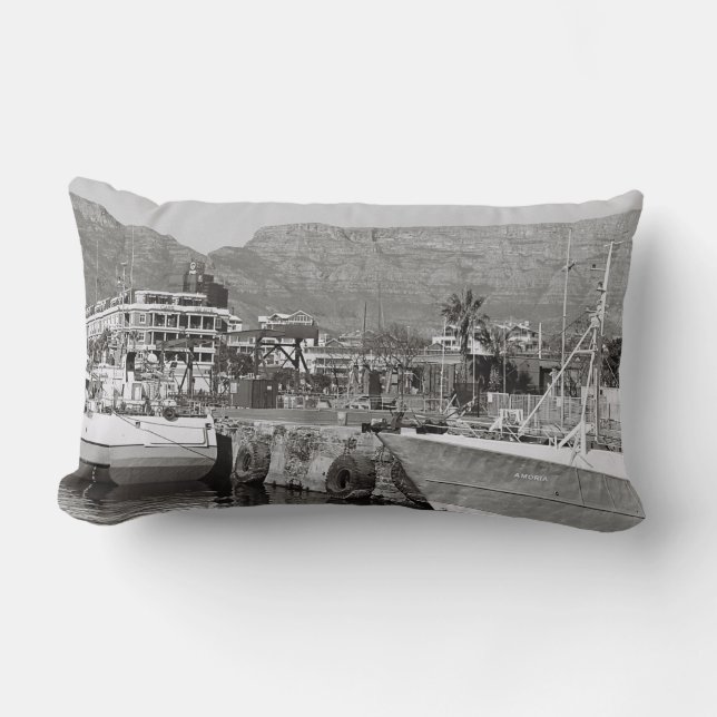 Cape Town Waterfront Harbor Kastrull Kudd Lumbarkudde (Framsida)