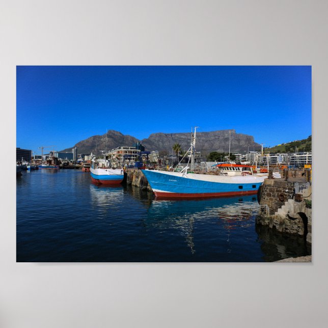 Cape Town Waterfront South Afrika SA Architecture Poster (Framsidan)
