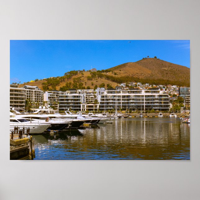 Cape Town Waterfront South Afrika SA Architecture Poster (Framsidan)