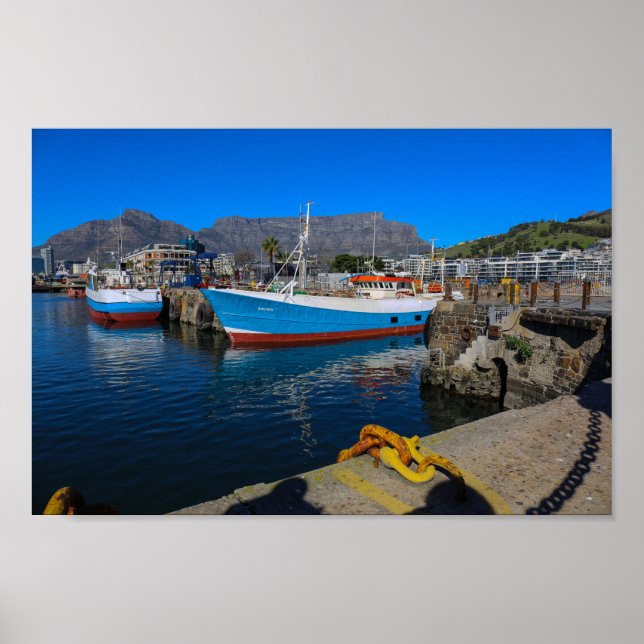 Cape Town Waterfront South Afrika SA Architecture Poster (Framsidan)